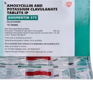 Augmentin-375mg-(Amoxycillin & Potassium-Clavulanate)-Tablets