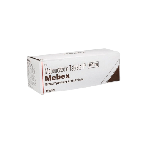 Mebendazole 100mg (Mebex) tablets