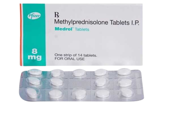 Medrol 8mg (Methylprednisolone) Tablets