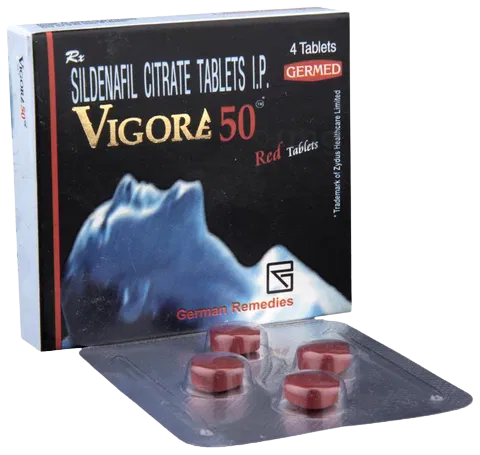 Sildenafil 50mg Tablets (Vigore 50 Red)
